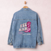 Letzte Rodeo Bachelorette Gifts Yee Haw Cowgirl Jeansjacke (Hangar)