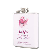 Letzte Rodeo Bachelorette Wochenende Custom rosa F Flachmann (Links)