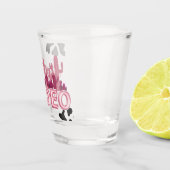 Letzte Rodeo Ballon Schriftart und Kuh Druck, cool Schnapsglas (Rechts)