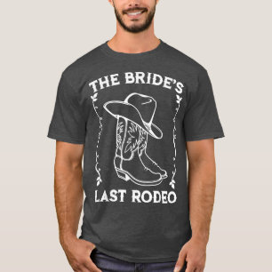 Letzte Rodeo Braut Bridal Junggesellinnenparty Vin T-Shirt