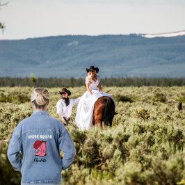 Letzte Rodeo Braut Squad Benutzerdefinierte Jungge Jeansjacke