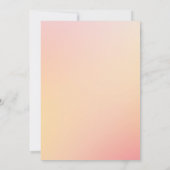 Letzte Rodeo Cowboy Boots Niedlich Peach Brautpart Einladung (Rückseite)