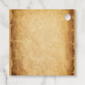 Letzte Rodeo Cowboy Grunge Brown Bachelor Party Geschenkanhänger (Rückseite)