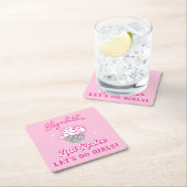 Letzte Rodeo Cowgirl Bachelorette Let's Go Girls Rechteckiger Pappuntersetzer (Vor Ort)