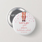 Letzte Rodeo Cowgirl Bachelorette Weekend Button (Vorne & Hinten)