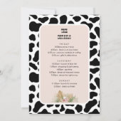 Letzte Rodeo Cowgirl Bachelorette Wochenendreise Einladung (Rückseite)