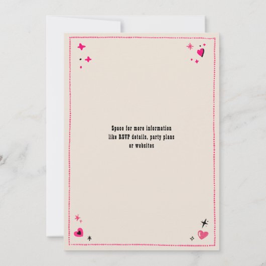 Letzte Rodeo Cowgirl Fun Nash Bash Bachelorette Einladung (Rückseite)