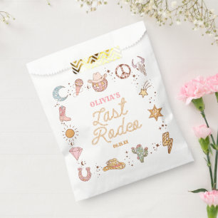 Letzte Rodeo Disco Cowgirl Bachelorette Wochenende Geschenktütchen
