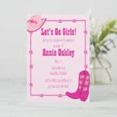 Letzte Rodeo Junggeselinnen-Abschied Einladung (Stehend Vorderseite)