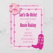 Letzte Rodeo Junggeselinnen-Abschied Einladung (Vorne/Hinten)