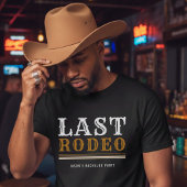 Letzte Rodeo-Junggesellen-Abschiedsparty Braun T-Shirt