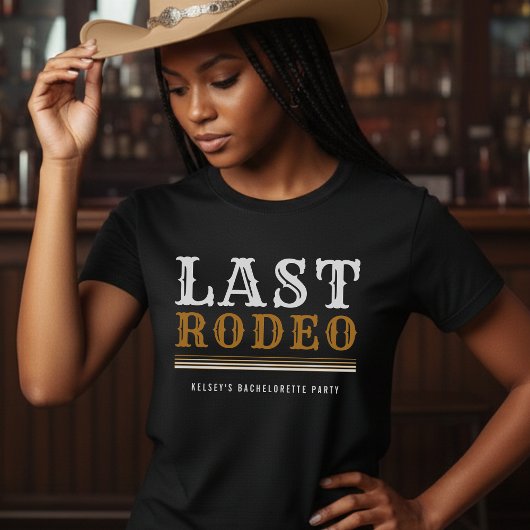 Letzte Rodeo-Junggesellen-Abschiedsparty Braun T-Shirt