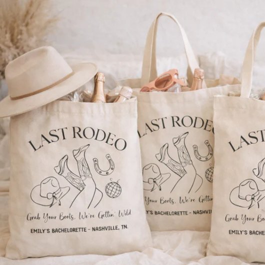 Letzte Rodeo-Junggesellinnen-Tasche | Westliche Ba Tragetasche
