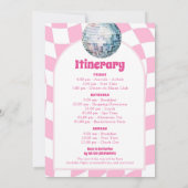 Letzte Rodeo Nashville Junggeselinnen-Abschied Iti Einladung (Rückseite)