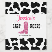 Letzte Rodeo Personalisiert Weinetikett (Einzelnes Label)