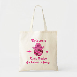 Letzte Rodeo Pink Disco Cowgirl Junggesellinnenabs Tragetasche