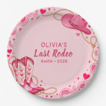 Letzte Rodeo-Rosa-Western-Cowgirl-Junggesellinnena