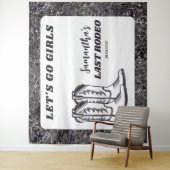 Letzte Rodeo Western Cowgirl Junggeselinnen-Abschi Wandteppich (Beispiel)