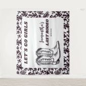 Letzte Rodeo Western Cowgirl Junggeselinnen-Abschi Wandteppich (Vorderseite)