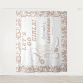 Letzte Rodeo Western Cowgirl Junggeselinnen-Abschi Wandteppich (Vorderseite)