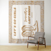 Letzte Rodeo Western Cowgirl Junggeselinnen-Abschi Wandteppich (Beispiel)