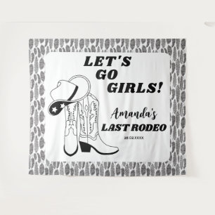 Letzte Rodeo Western Cowgirl Junggesellinnenabschi Wandteppich