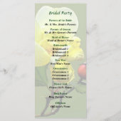 Letzte Rose des Sommerhochzeitprogramms Programm (Rückseite)