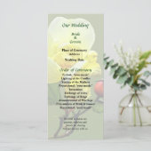 Letzte Rose des Sommerhochzeitprogramms Programm (Stehend Vorderseite)