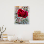 letzte rote Rose Poster (Küche)