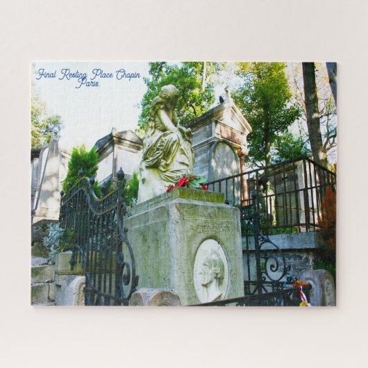 Letzte Ruhestätte Chopin Paris. Jigsaw Puzzle (Horizontal)