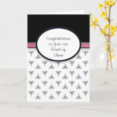 Letzte Runde Chemo Glückwunschkarte Karte (Gelbe Blume)