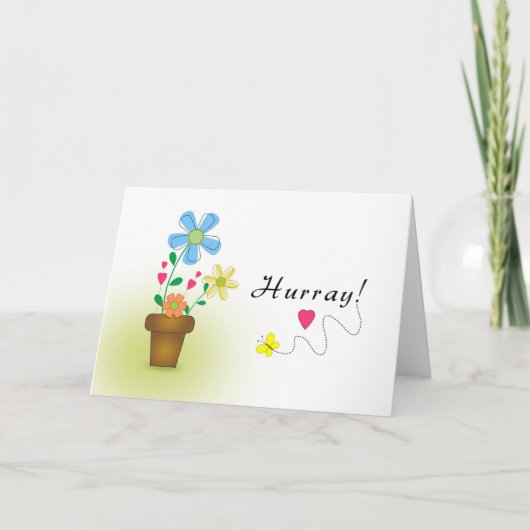 Letzte Runde der Chemo-Hurray-Gekümmert Krebskarte Karte (Vorderseite)