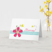 Letzte Runde von Chemo-Hurray Karte (Gelbe Blume)