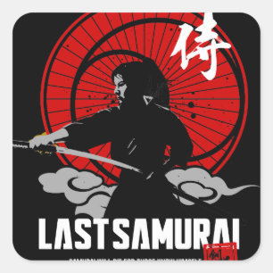 Letzte Samurais Quadratischer Aufkleber