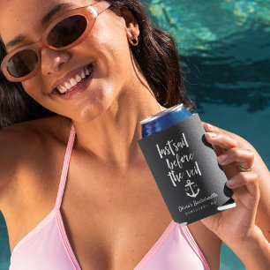 Letzte Segelpartie vor dem Schleier Boot Junggesel Dosenkühler