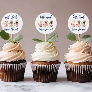 Letzte Segelpartie vor dem Schleier Junggesellinne Runder Aufkleber