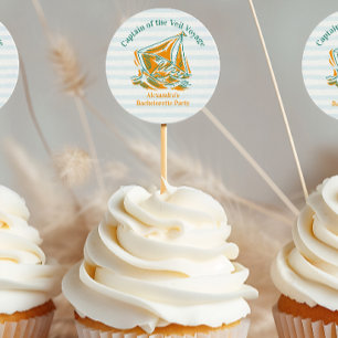 Letzte Segelpartie vor dem Schleier Junggesellinne Runder Aufkleber