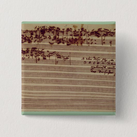 Letzte Seite der Kunst von Fugue, 1740s Button (Vorderseite)