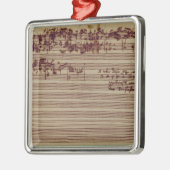 Letzte Seite der Kunst von Fugue, 1740s Silbernes Ornament (Links)