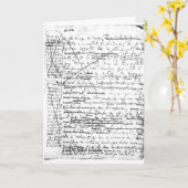 Letzte Seite 'eines La Recherche du Temps Perdu' Karte (Gelbe Blume)