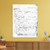 Letzte Seite von "A la Recherche du Temps Perdu" Leinwanddruck (Insitu (Wohnzimmer))