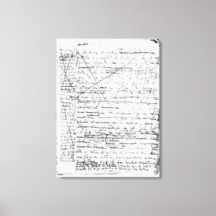 Letzte Seite von "A la Recherche du Temps Perdu" Leinwanddruck