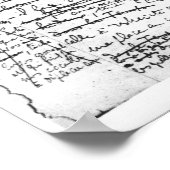 Letzte Seite von "A la Recherche du Temps Perdu" Poster (Ecke)