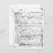 Letzte Seite von "A la Recherche du Temps Perdu" Postkarte (Vorne/Hinten)