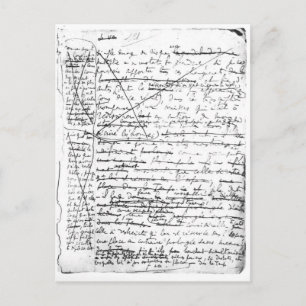 Letzte Seite von "A la Recherche du Temps Perdu" Postkarte