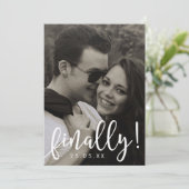 Letzte Skript-Schriftart-Overlay-Save the Date-Kar Save The Date (Stehend Vorderseite)