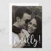 Letzte Skript-Schriftart-Overlay-Save the Date-Kar Save The Date (Vorne/Hinten)