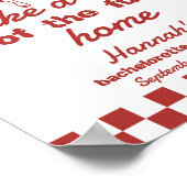 Letzte Slice Pizza Bachelorette Favoriten Zeichen Poster (Ecke)