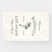 Letzte Splash Beach Palms Bachelorette Banner (Horizontal)