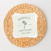 Letzte Splash Beach Palms Bachelorette Serviette